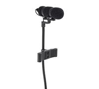 Pronomic Set MCM-100B Microfono a Clip con Supporto (Microfono a Condensatore, Collo d'Oca, Supporto per Contrabbasso, Alimentazione Phantom, Adattatore XLR, Custodia) nero