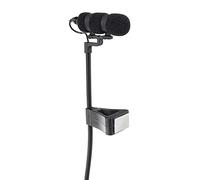 Pronomic Set MCM-100P Microfono a Clip con Supporto (Microfono a Condensatore, Collo d'Oca, Supporto per Pianoforte, Fisarmonica ecc., Alimentazione Phantom, Adattatore XLR, Custodia) nero