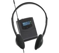 Pronomic Silent Guide Economy 25x Kit di Espansione - 25 ricevitori UHF inclusi cuffie - 863-865 MHz - fino a 100 m di portata - compatibile con trasmettitori Silent Guide - Nero