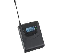 Pronomic Silent Guide V2 SDT-BP30 Bodypack-Trasmettitore, 3 Canali | Trasmettitore Wireless Stereo, Sistema: UHF, Frequenze di trasmissione: 863, 3 MHz, 9 MHz e 864, 9 MHz, 75 m di portata, 5 cm