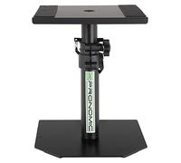 Pronomic SLS-36P BK Supporto da Tavolo per Monitor Studio - Supporto Casse Robusto per Monitor Studio - Struttura Solida - Regolabile in Altezza da 25,5 a 41 cm - Piano con Fasce in Gomma - Nero