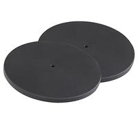Pronomic SLS-4420 BK Piastra per Asta Distanziatrice Set da 2, In ghisa | Basi rotonde pesanti per tubi distanziatori per altoparlanti, Con filetto M20, Diametro: 44 cm, Peso: 9, 0 kg ciascuna