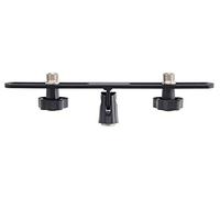 Pronomic SMB-245 Barra Microfonica Stereo, distanza morsetti 5-22 cm, inclinabile, scorrevole, per stativi 3/8" e 5/8", filettatura riduttrice, metallo, colore nero.