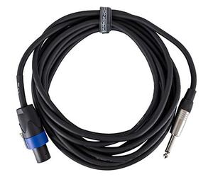 Pronomic Stage BOXJMSP1-5 Cavo per cassa - Cavo professionale per cassa - Connettori: jack 6,3 mm a Speakon compatibile - Sezione conduttori: 2x 1,5 mm² - Lunghezza: 5 m - Nero