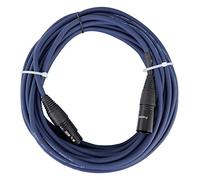 Pronomic Stage DMX3-10 Cavo DMX 10m blu con contatti dorati, Lunghezza: 10m | Connettori: XLR femmina 3 poli => XLR maschio 3 poli, Contatti dorati per trasmissione senza interferenze, Colore guaina: Blu
