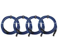 Pronomic Stage DMX3-5 Cavi DMX 5m Set da 4, Cavi DMX professionali