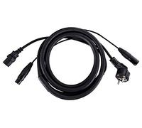 Pronomic Stage EUIECD-2.5 Cavo Ibrido CEE/DMX - Cavo combinato da 2,5 m per alimentazione e segnale DMX - per collegare effetti luce DMX - portata fino a 6A - nero