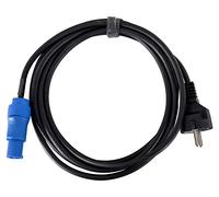 Pronomic Stage EUPP-3 Cavo di Alimentazione - Cavo per Alimentazione Elettrica - Per Diffusori Attivi e Fari - Spina Schuko su Spina compatibile Powercon - Colore: Nero - Lunghezza: 3 m