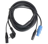 Pronomic Stage EUPPD-2,5 Cavo Ibrido Compatibile Schuko/Powercon + DMX 3 Poli, 2,5m (ideale per il cablaggio di effetti luce e illuminazione scenica)