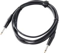 Pronomic Stage INST-3 Cavo per Strumenti Jack 3m nero, Connettori: jack 6 | Ideale come cavo di collegamento tra effetti ecc., 3 mm, Lunghezza: 3 m, Colore guaina: nero, Rame privo di ossigeno