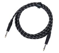 Pronomic Stage INST-3T Cavo Strumento Jack 3m Tessile, Connettori: jack 6 | Rivestimento tessile in stile "vintage", Rivestimento esterno antiscivolo con rigidità ottimale, Lunghezza: 3m