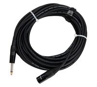 Pronomic Stage JMXM-10 Cavo Mono Jack/XLR 10m (non bilanciato schermato, XLR maschio 3 poli su jack mono 6,3 mm) nero