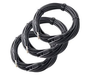 Pronomic Stage JXM-10 Jack Stereo/XLR 10m Set da 3