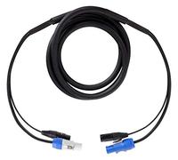 Pronomic Stage PPX-2.5 Cavo Ibrido Powerplug/XLR, 75mm² fino a 6A | Cavo ibrido per alimentazione e segnale audio, Niente più grovigli di cavi nel collegamento alle casse attive, Colore: nero