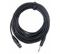 Pronomic Stage XFJ-10 Cavo Microfono XLR/Jack 10 m Nero, Lunghezza: 10m | Connettori: XLR femmina ? jack mono 6, Colore guaina: Nero, Rame privo di ossigeno, Schermatura in rame ad alta densità