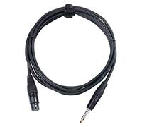 Pronomic Cavo microfono XFJ-2.5 XLR-Jack 2,5 m nero resistente ad acidi/oli con sgancio a vite