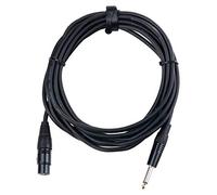 Pronomic Stage XFJ-5 Cavo Microfono XLR/Jack 5 m Nero, Lunghezza: 5m | Connettori: XLR femmina ? jack mono 6, Colore guaina: nero, Rame privo di ossigeno, Schermatura in rame ad alta densità