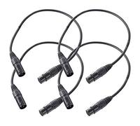 Pronomic Stage XFXM-0.5 Cavo Microfono XLR 0, 5 m Nero Set da 4, 226 mm²