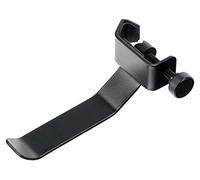 Pronomic Supporto per Cuffie HH1 - Supporto per cuffie per aste microfono - in acciaio - adatto per aste fino a 25 mm di diametro - Lunghezza: 120 mm - Nero