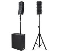 Pronomic V-Array Medium Set, 210 Subwoofer, 48 bit, Preset DSP: FLAT | Configurazione: 2x woofer da 10", DSP: processore DSP a campionamento 96 kHz, 48 bit, Ricevitore Bluetooth® 4.2, LIVE1, LIVE2
