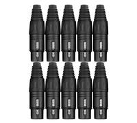Pronomic XFPLUG Black XLR Spina femmina - Confezione da 10