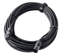 10m Cavo Microfonico Professionale Microfono 3 Pin Femmina a Maschio Rame Nero
