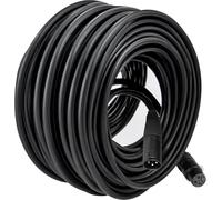 Pronomic XFXM-50 Cavo Microfono (50 m lunghezza, XLR femmina 3 poli -> XLR maschio 3 poli, connettori saldati a mano, resistente a acidi e oli, sgancio a fascetta) nero