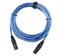 Pronomic XFXM-Blue-5 Cavo Microfono (5m lunghezza, XLR femmina 3 poli -> XLR maschio 3 poli, connettori saldati a mano, resistente ad acidi e oli, sgancio a fascetta) Metallic Blue