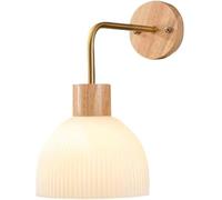 Prononi con pareti in Legno retrò Interno Nordic Stripe Glass Luce, Apparecchio Lampada Minimalista di metà secolo per Il corridoio (Glod)