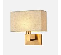Prononi con pareti in metallo interno lampada da parete in tessuto moderno parete a testa singola luminaire limano rettangolare paralamode a parete montata su luce per soggiorno camera da letto, a