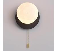 Prononi murali, 1 Illuminazione Moderna Moderna Minimalista in Globo con Interruttore a trazione, Geometria Creativa Lampada montata Interna per Camera da Letto da Bagno