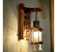 Prononi murali Ponifica moderna Light Nostalgia Nostalgia Trapezoidale Light Antique Barn Antique Wall Luminaire Montaggio Montaggio Montaggio con Glass Shade Restauranti Soggio