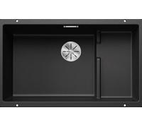 PRONTA CONSEGNA - Blanco IN Lavello una vasca con gocciolatoio dx integrato SUBLINE 700-U Level 1518390 finitura antracite da 73x46 cm - Sottotop