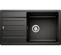 PRONTA CONSEGNA - Blanco IN Lavello una vasca con gocciolatoio LEGRA XL 6 S 1526087 finitura nero da 86x50 cm - Sopratop