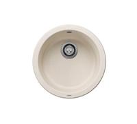 PRONTA CONSEGNA - Blanco Lavello rotondo una vasca BLANCORONDO 1527057 finitura soft white da Ø45 cm - Sopratop