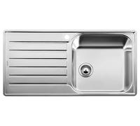 PRONTA CONSEGNA - Blanco Lavello una vasca con gocciolatoio LANTOS XL 6 S-IF 1619709 in acciaio inox da 100x50 cm - Sopratop/Filotop