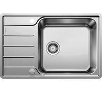 PRONTA CONSEGNA - Blanco Lavello una vasca con gocciolatoio LEMIS XL 6 S-IF Compact 1525110 in acciaio inox da 78x50 cm - Sopratop/Filotop