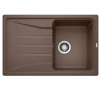 PRONTA CONSEGNA - Blanco Lavello una vasca con gocciolatoio SONA 45 S 1519670 finitura caffè da 78x50 cm - Sopratop