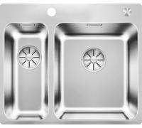 PRONTA CONSEGNA - Blanco Lavello una vasca con vaschetta SOLIS 340/180-IF/A 1526132 in acciaio inox da 58.5x50 cm - Sopratop/Filotop