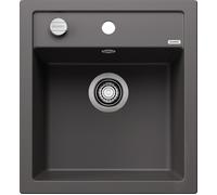 PRONTA CONSEGNA - Blanco Lavello una vasca DALAGO 45 1518846 finitura grigio roccia da 46.5x51 cm - Sopratop