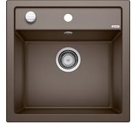 PRONTA CONSEGNA - Blanco Lavello una vasca DALAGO 5 1518529 finitura caffè da 51.5x51 cm - Sopratop