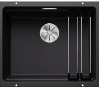 Blanco Etagon 500 - Lavello in silgranit, 530x460 mm, con guide scorrevoli, nero 525887