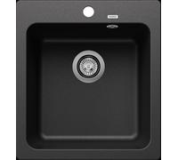 PRONTA CONSEGNA - Blanco Lavello una vasca NAYA 45 1525222 finitura antracite da 46.5x51 cm - Sopratop