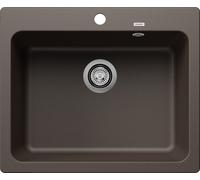 PRONTA CONSEGNA - Blanco Lavello una vasca NAYA 6 1519645 finitura caffè da 61.5x51 cm - Sopratop