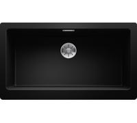 PRONTA CONSEGNA - Blanco Lavello una vasca VINTERA XL 9-UF 1526110 finitura nero da 89.6x51 cm - Filotop/Sottotop