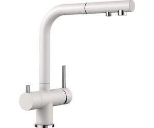 PRONTA CONSEGNA - Blanco Miscelatore a 3 vie doppio comando con doccetta estraibile FONTAS-S II 1525204 finitura bianco