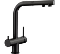 PRONTA CONSEGNA - Blanco Miscelatore a 3 vie doppio comando con doccetta estraibile FONTAS-S II 1526672 finitura nero opaco