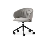 PRONTA CONSEGNA - Connubia Sedia Home Office girevole Tuka Soft CB2164-MTO con struttura in alluminio e seduta a scelta - Con braccioli - IN PROMOZIONE CON VOUCHER