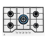 PRONTA CONSEGNA - Electrolux PI Piano cottura a gas KGG75362W finitura cristallo temperato bianco da 74 cm