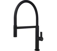 PRONTA CONSEGNA - Elleci Miscelatore monocomando con canna alta girevole e doccetta estraibile WAVE MOKWAVBK finitura BK nero